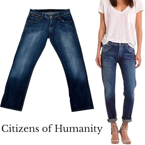 Citizens of Humanity Dylan Cropped Boyfriend Jeans 1254-132 Size 26 - Picture 1 of 12
